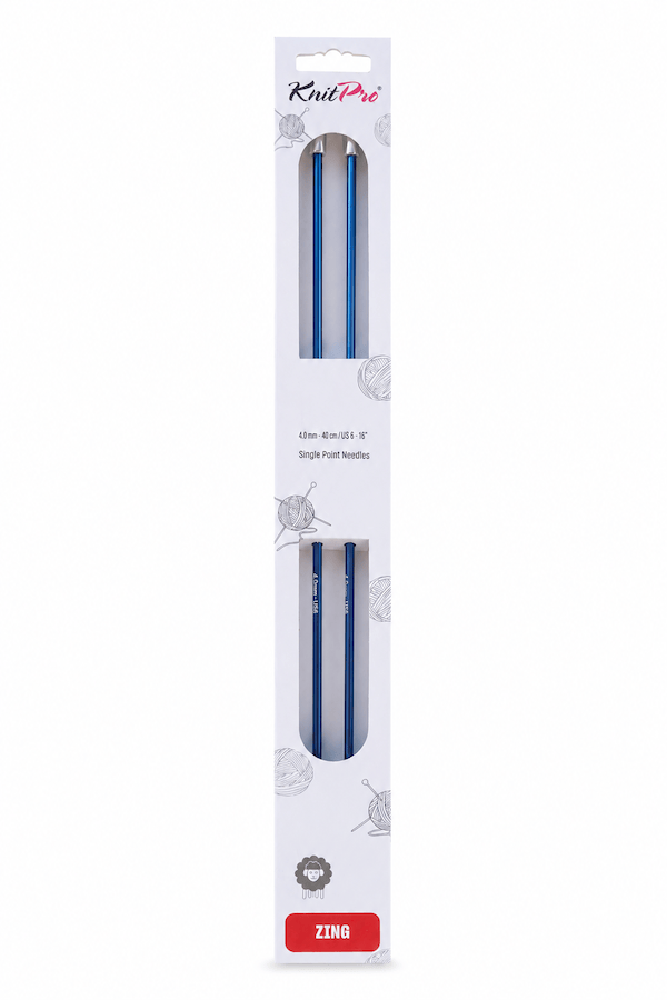 Agujas rectas para tejer 40cm ZING KNITPRO